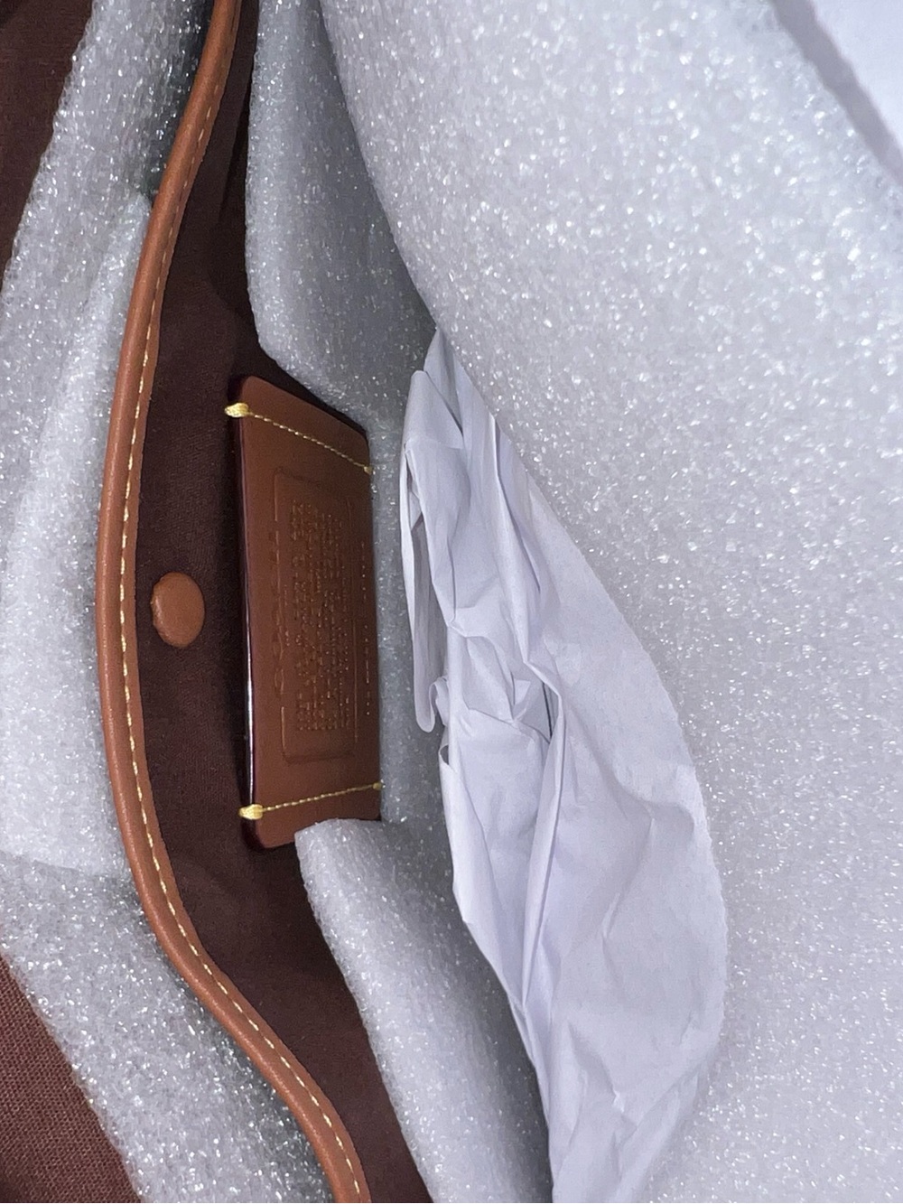 Coach Brown Rhyder 38 Suede Satchel with Gold Hardware - Picture 9 of 14